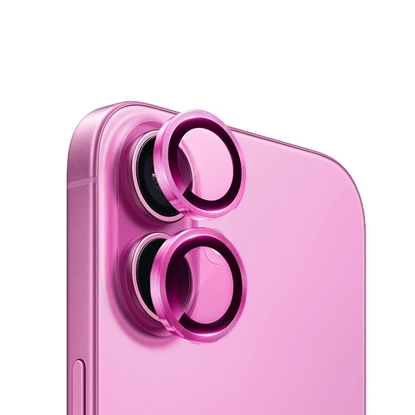 Изображение Evelatus Apple iPhone 16 / 16 Plus Camera Lens Protector Armor Pink