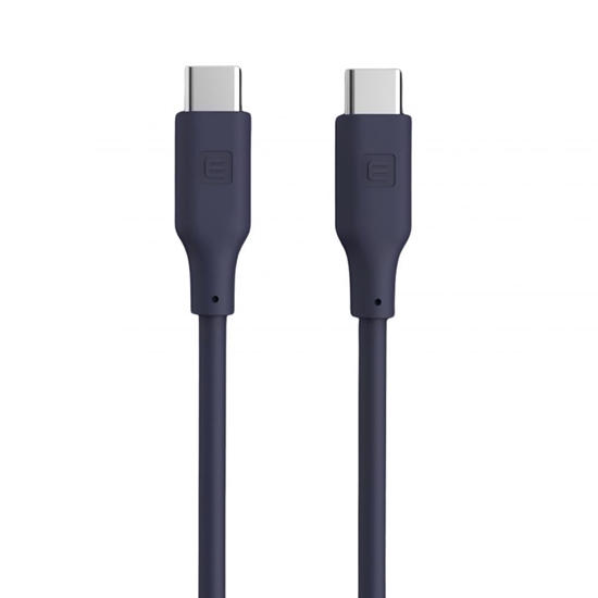 Picture of Evelatus Evelatus USB C to USB C Silicone Cable 1.2M 60W / 20V3A Blue