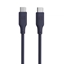 Picture of Evelatus Evelatus USB C to USB C Silicone Cable 1.2M 60W / 20V3A Blue