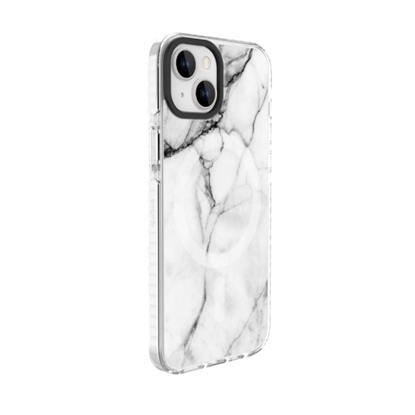 Изображение Evelatus Apple iPhone 15 PC+TPU With MagSafe Customized Print Marble White