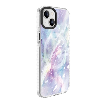 Изображение Evelatus Apple iPhone 15 PC+TPU With MagSafe Customized Print Purple