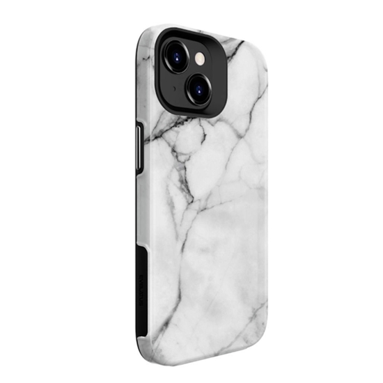 Picture of Evelatus Apple iPhone 15 Plus Armor case TPU+PC Customized Print Design Marble White