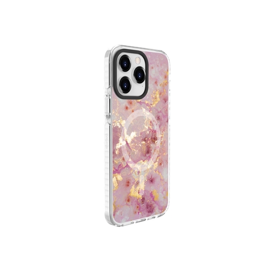 Изображение Evelatus Apple iPhone 15 Pro Max PC+TPU With MagSafe Customized Print Pink