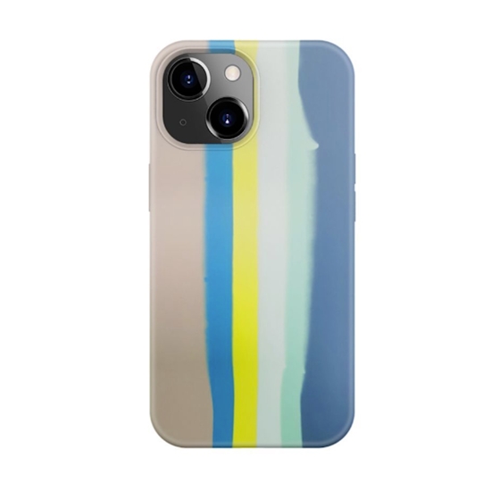 Изображение Evelatus Apple iPhone 15 Silicone case Multi-Colored Blue Pink