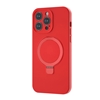 Picture of Evelatus Apple iPhone 16 Premium Magsafe with Stand Soft Touch Silicone Case Red