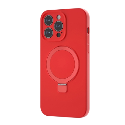 Attēls no Evelatus Apple iPhone 16 Premium Magsafe with Stand Soft Touch Silicone Case Red