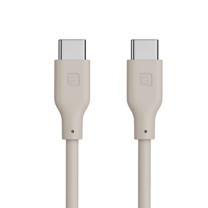 Attēls no Evelatus Evelatus USB C to USB C Silicone Cable 1.2M 60W / 20V3A White