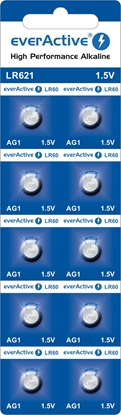 Attēls no EverActive Bateria alkaliczna mini everActive AG1 G1 LR621 LR60 - blister 10 sztuk