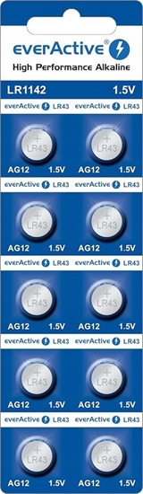 Picture of Baterie alkaliczne mini AG12/G12/LR1142/LR43 blister 10 szt. 