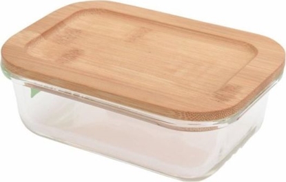 Picture of Excellent Houseware SZKLANY POJEMNIK NA YWNO Z POKRYW BAMBUSOW 370ml EXCELLENT HOUSEWARE 120222