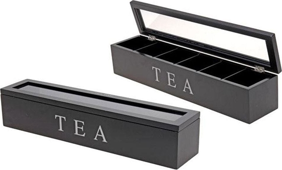 Изображение EXCELLENT HOUSWARE Pudeko na herbat Tea Box, 6 przegródek