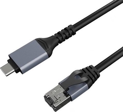 Изображение Extra Digital Interneto kabelis CAT6 UTP, USB Type-C - RJ45, 2m
