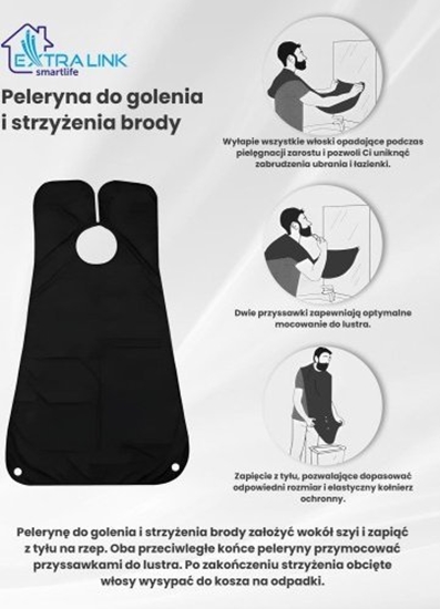 Изображение ExtraLink EXTRALINK BEARD SHAVING CAPE BLACK