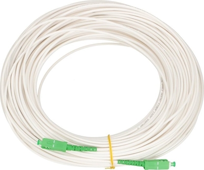 Attēls no ExtraLink EXTRALINK PATCHCORD SC/APC-SC/APC SM G657A2 SIMPLEX 3.0MM 15M LSOH WHITE