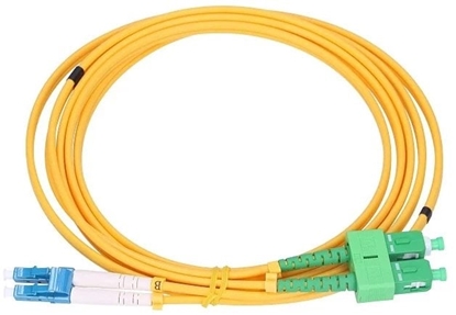Attēls no ExtraLink Extralink SC/APC-LC/UPC | Patchcord | Jednomodowy, Duplex, G657A, 3mm, 2m