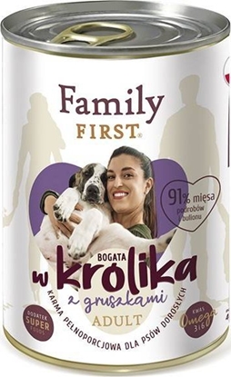 Picture of Family First Bogata w królika+gruszka adult 400g