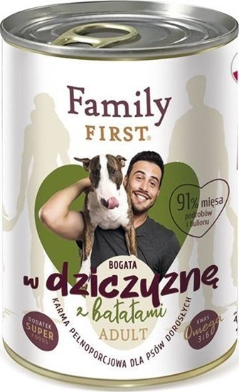 Picture of Family First FamilyFirst Bogata w dziczyzn+batat adult 400g