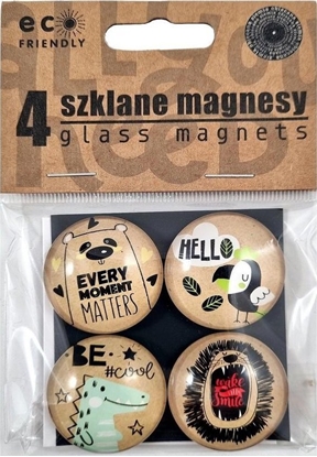 Picture of FANDY Szklane magnesy z kolorowym nadrukiem 4szt