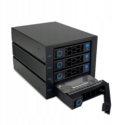 Attēls no FANTEC WR-C3141-12G SAS/SATA (12G/6G) Backplane für 4x 3,5"/2,5" HDD/SSD