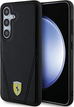 Picture of Ferrari Ferrari FEHMS24SP3BAK S24 S921 czarny/black hardcase Hot Stamp V Lines MagSafe