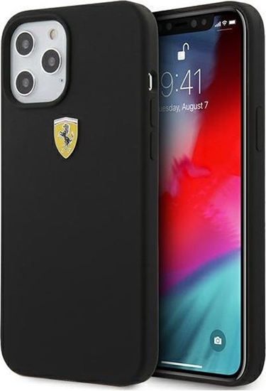 Picture of Ferrari Ferrari FESSIHCP12LBK iPhone 12 Pro Max 6,7 czarny/black hardcase On Track Silicone