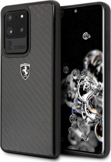 Picture of Ferrari Ferrari Hardcase FEHCAHCS69BK S20 Ultra G988 black/czarny Carbon Heritage