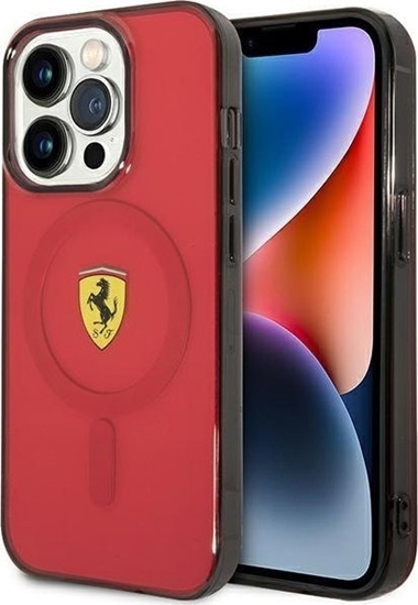 Picture of Ferrari Ferrari Translucent MagSafe - Etui iPhone 14 Pro (Czerwony)
