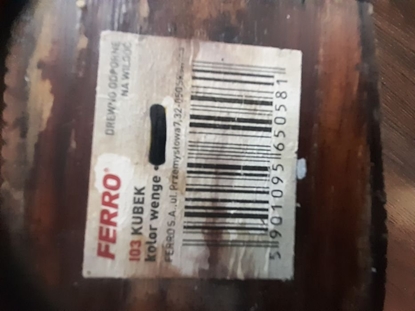 Attēls no Ferro I03 KUBEK DREWNO WENGE // AF.I03