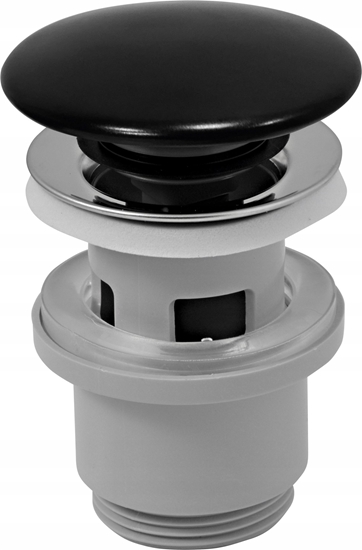 Picture of Ferro S288PPCB SPUST/KOREK KLIK-KLAK CERAMICZNY CZARNY Z PRZELEWEM G5/4 POLIPROPYLEN // S.SPUST.KLIK-KLAK-F-S288PPCB