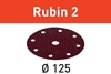 Picture of Smilšpapīrs ekscentra slīpmašīnai Rubin2; 125 mm; P40; 50 gab.