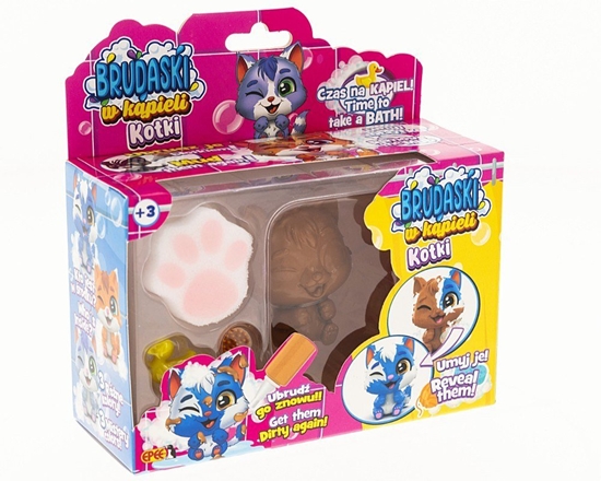 Изображение Figurka Brudaski w kpieli Kotki Zestaw Bonusowy, Puszek