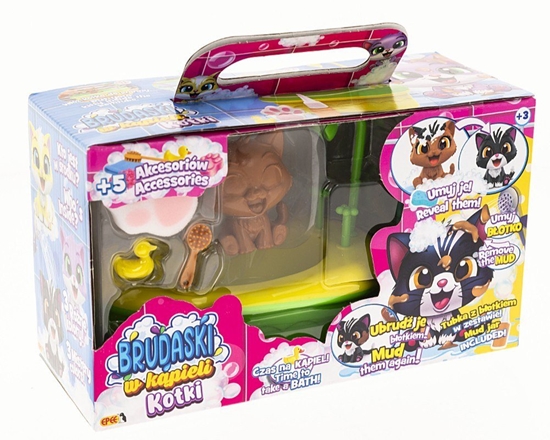 Picture of Figurka Brudaski w kpieli Kotki Zestaw azienka, Fioek