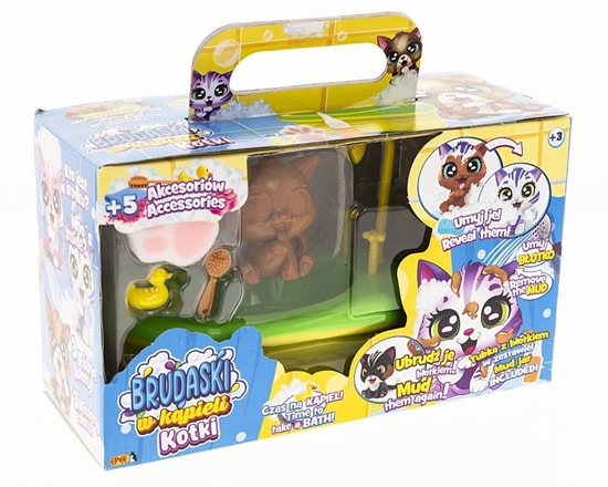 Picture of Figurka Brudaski w kpieli Kotki Zestaw azienka, Tofik