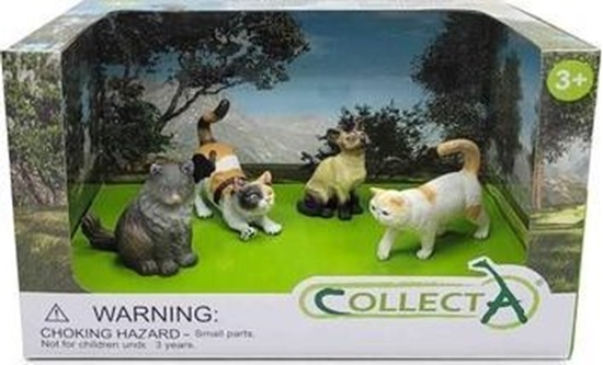 Изображение Figurka Collecta COLLECTA ZESTAW 4 KOTÓW W OPAKOWANIU (88327, 88331, 88491, 88937)