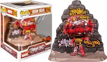 Attēls no Figurka Funko Pop Figurki Superbohaterów Funko POP MARVEL DELUXE IRON MAN STREET ART GRAFITTI DECO N 753
