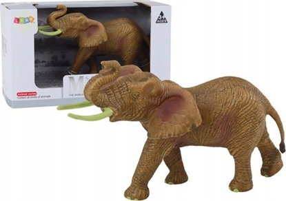 Attēls no Figurka LeanToys Figurka Kolekcjonerska So Afrykaski Z Podniesion Trb Safari