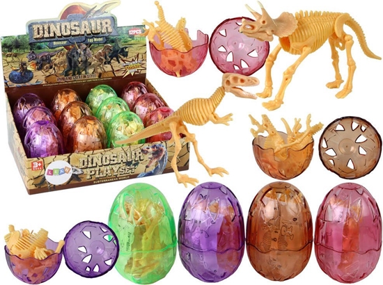 Picture of Figurka LeanToys Otwierane Jajo Dinozaura Figurka óta 4 Kolory 9 cm