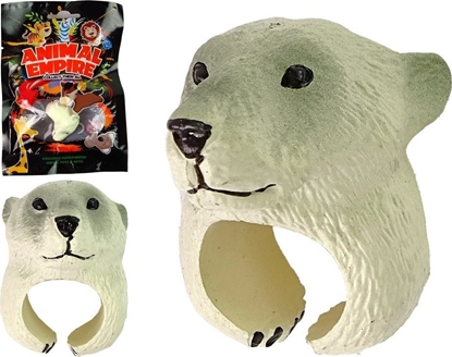 Attēls no Figurka LeanToys Piercie na Rk Edukacyjne Zwierzta Niedwied Biay