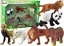 Attēls no Figurka LeanToys Zestaw 6 Figurek Dzikie Zwierzta Safari Figurka Tygrys Mapa Lew