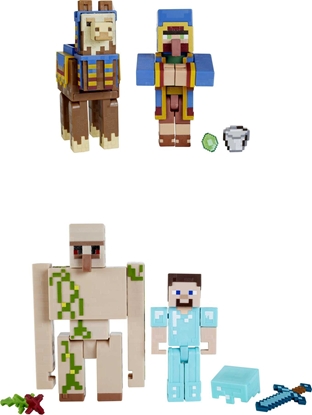 Изображение Figurka Mattel MINECRAFT FIGURKA PODSTAWOWA 2PAK AST GTT53 WB4