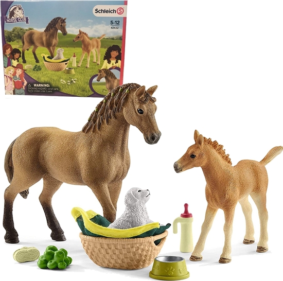 Picture of Figurka Schleich Horse Club zestaw koników z pieskiem