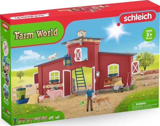 Picture of Figurka Schleich SCHLEICH FARM WORLD playset Red Barn with Animals