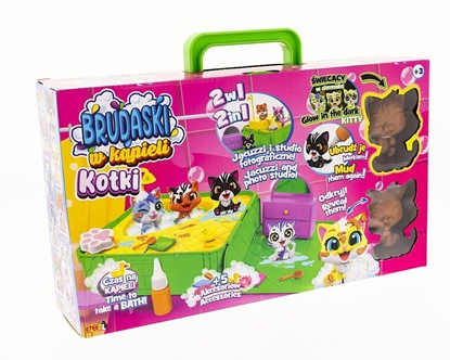 Picture of Figurki Brudaski w kpieli Kotki Zestaw Jacuzzi
