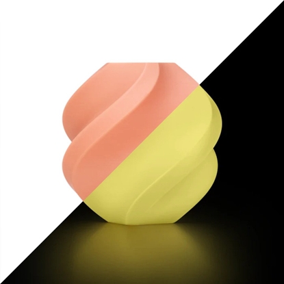 Изображение Filament Bambu Lab PLA Glow 1,75mm 1kg - w zestawie z wielorazow szpul - Glow Orange}