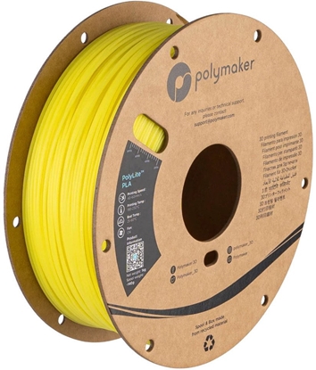 Attēls no Filament Polymaker PolyLite Luminous PLA 1,75mm 1kg - Yellow}