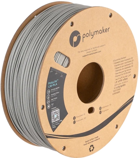 Picture of Filament Polymaker PolyLite LW-PLA 1,75mm 0,80kg - Grey}