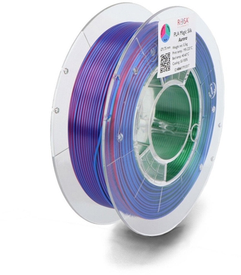 Picture of Filament Rosa3D PLA Magic Silk 1,75mm 0,3kg - Aurora}