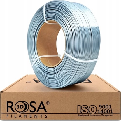 Attēls no Filaments PLA Silk Silver 1.75mm 1kg Rosa3D
