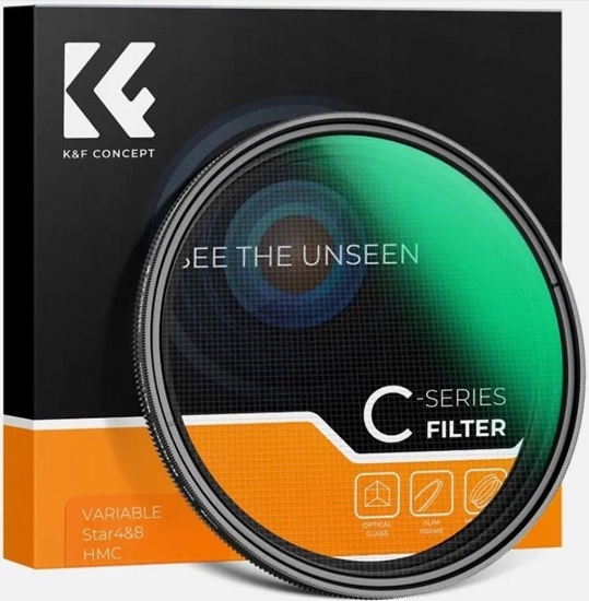 Picture of Filtr Kf Filtr Gwiazdkowy STAR Gwiazdka 2w1 x4 i x8 K&F CONCEPT na 62 mm 62mm / KF01.2330
