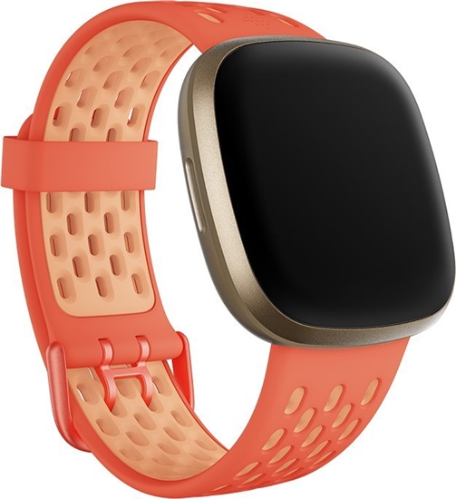 Picture of Fitbit Fitbit FB174SBCRPKL, Band, Smartwatch, Orange, Pink, Fitbit, Sense & Versa 3, Aluminium, Silicone
